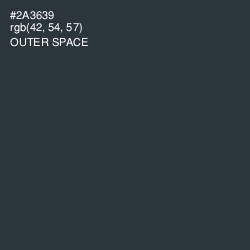 #2A3639 - Outer Space Color Image